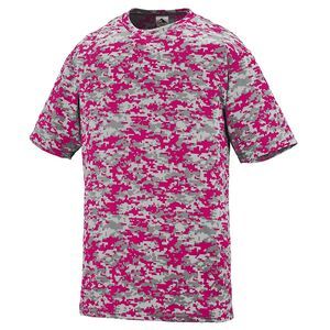 Augusta Sportswear 1798 - Remera de camuflaje digital absorbente Power Pink Digi