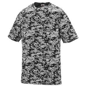 Augusta Sportswear 1799 - Youth Digi Camo Wicking T Shirt Black Digi