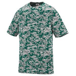 Augusta Sportswear 1799 - Youth Digi Camo Wicking T Shirt Dark Green Digi