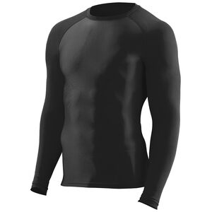 Augusta Sportswear 2604 - Remera de manga larga súper ajustada  Negro