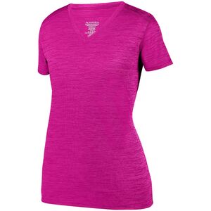 Augusta Sportswear 2902 - Ladies Shadow Tonal Heather Training Tee Power Pink