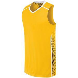 HighFive 332390 - Adult Comet Jersey Athletic Gold/White/Black