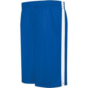 HighFive 335871 - Youth Competition Reversible Short Royal/White