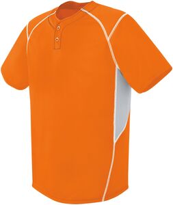 HighFive 312210 - Bandit Two Button Jersey Orange/Silver Grey/White