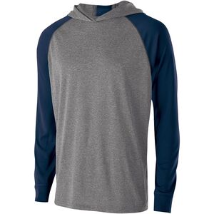 Holloway 222539 - Echo Hoodie Graphite Heather/ Navy