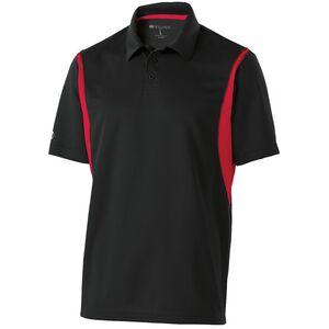 Holloway 222547 - Integrate Polo Black/Scarlet