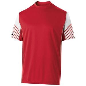 Holloway 222644 - Youth Arc Short Sleeve Shirt Scarlet/White