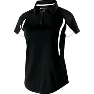 Holloway 222730 - Ladies Avenger Polo Negro / Blanco