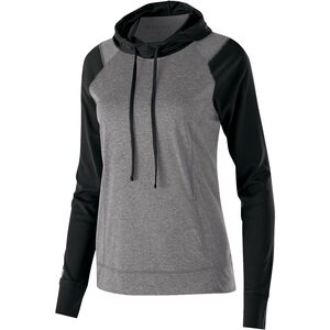 Holloway 222739 - Buzo con capucha Echo para mujer  Graphite Heather/Black