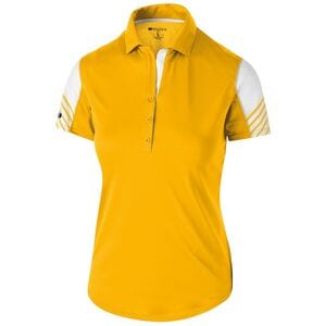 Holloway 222748 - Ladies Arc Polo Light Gold/White