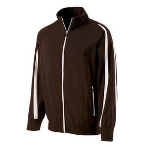 Holloway 229242 - Youth Determination Jacket Brown/White