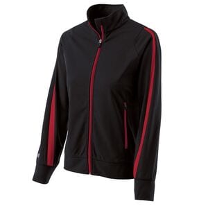 Holloway 229342 - Ladies Determination Jacket Black/Scarlet