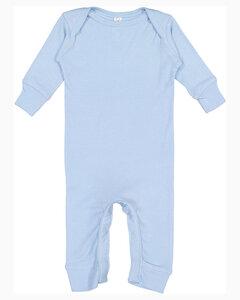 Rabbit Skins LA4412 - Infant Baby Rib Coverall Azul Cielo