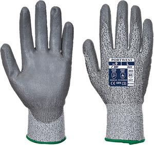 Portwest A622 - MR Cut PU Palm Glove Grey/Grey