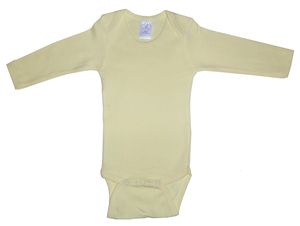 Infant Blanks 102B - Long Sleeve Onezie Yellow
