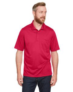 Harriton M348P - Mens Advantage Snag Protection Plus IL Pocket Polo