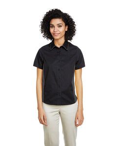 Harriton M586W - Ladies Flash IL Colorblock Short Sleeve Shirt