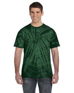 Tie-Dye CD101 - Adult 5.4 oz., 100% Cotton Spider Tie Dye T-shirt Spider Green