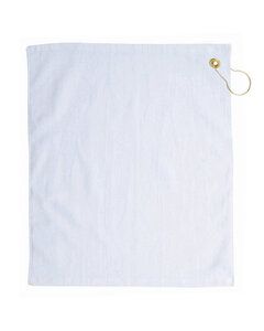 Pro Towels TRU18CG - Jewel Collection Soft Touch Golf Towel Blanco