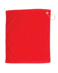 Pro Towels TRU18CG - Jewel Collection Soft Touch Golf Towel Rojo