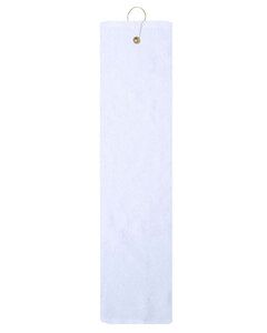 Pro Towels TRU25TF - Diamond Collection Golf Towel Blanco