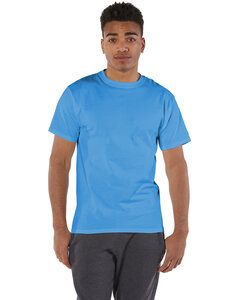 Champion T525C - Adult 6 oz. Short-Sleeve T-Shirt Azul Cielo