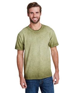 Tie-Dye CD1310 - Adult Oil Wash T-Shirt Verde
