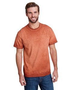 Tie-Dye CD1310 - Adult Oil Wash T-Shirt Naranja