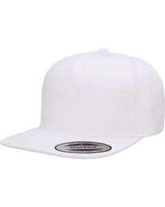 Yupoong YP5089 - Adult 5-Panel Structured Flat Visor Classic Snapback Cap