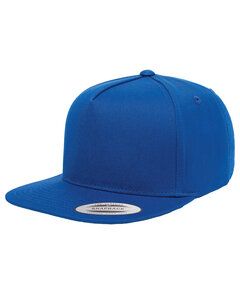 Yupoong Y6007 - Adult 5-Panel Cotton Twill Snapback Cap Royal