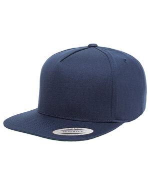 Yupoong Y6007 - Adult 5-Panel Cotton Twill Snapback Cap