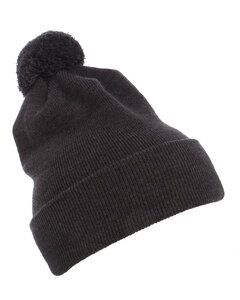 Yupoong 1501P - Cuffed Knit Beanie with Pom Pom Hat
