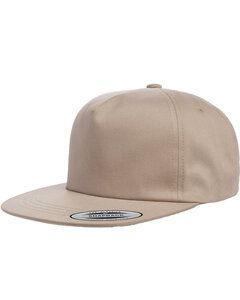 Yupoong Y6502 - Adult Unstructured 5-Panel Snapback Cap Caqui