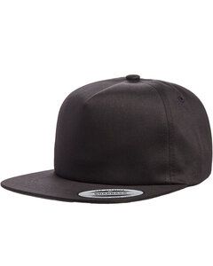 Yupoong Y6502 - Adult Unstructured 5-Panel Snapback Cap Negro