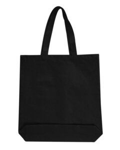 OAD OAD106 - Medium 12 oz Gusseted Tote Negro