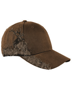 Dri Duck DI3259 - Brushed Cotton Twill Elk Cap Marron oscuro
