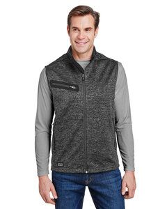 Dri Duck 5317 - Compass Bonded Mélange Sweater Fleece Vest Charcoal