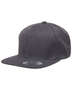 Yupoong 6089 - 6-Panel Structured Flat Visor Classic Snapback Oscuro Heather
