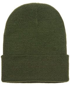 Yupoong 1501 - Cuffed Knit Cap Olive