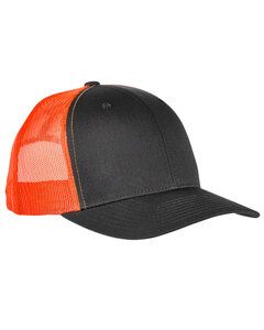 Yupoong 6606 - Retro Trucker Chrcl/Neon Orng