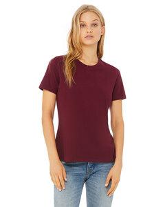 Bella+Canvas B6400 - Missy's Relaxed Jersey Short-Sleeve T-Shirt Granate
