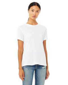 Bella+Canvas 6413 - Ladies Relaxed Triblend T-Shirt Solid White Triblend