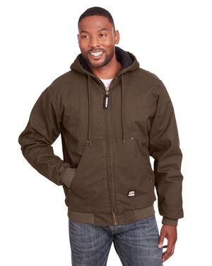 Berne HJ375 - Mens Highland Washed Cotton Duck Hooded Jacket