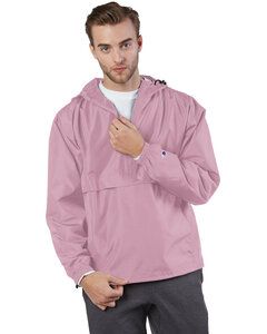Champion CO200 - Adult Packable Anorak 1/4 Zip Jacket Pink Candy