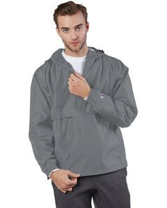 Champion CO200 - Adult Packable Anorak 1/4 Zip Jacket Grafito