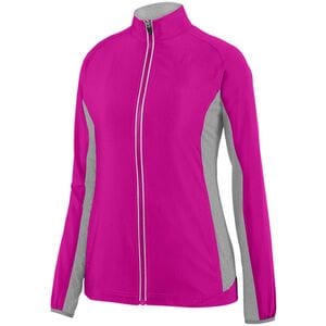 Augusta Sportswear 3302 - Ladies Preeminent Jacket Power Pink/ Graphite Heather