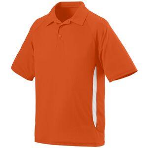 Augusta Sportswear 5005 - Mission Polo Orange/White
