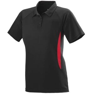 Augusta Sportswear 5006 - Ladies Mission Polo Negro / Rojo