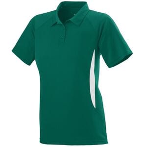 Augusta Sportswear 5006 - Ladies Mission Polo Dark Green/White