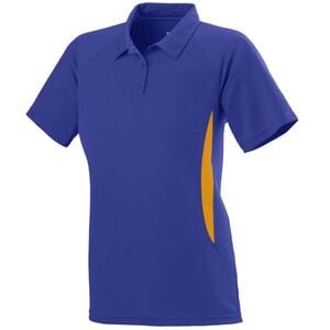 Augusta Sportswear 5006 - Ladies Mission Polo Purple/Gold